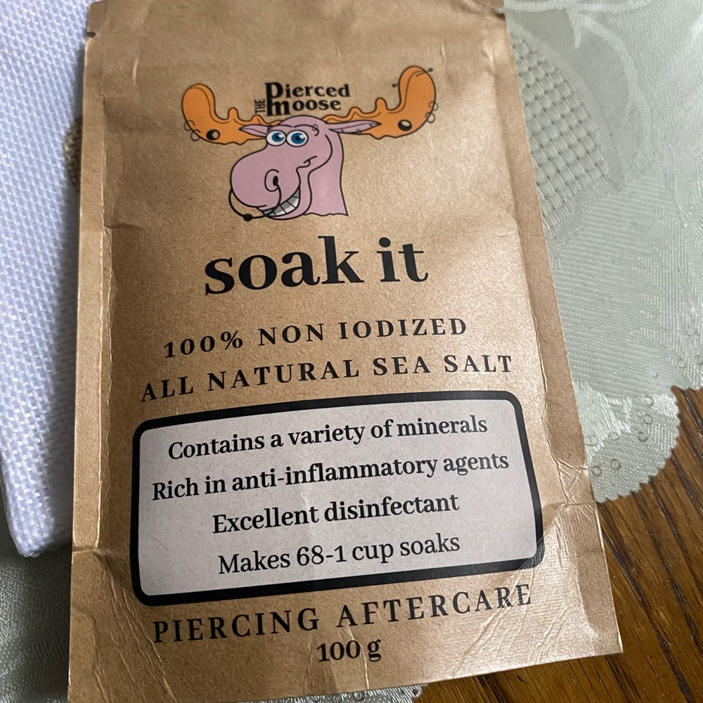 ADD ON FREE Soak for sterilize piercings FREE if you bundle